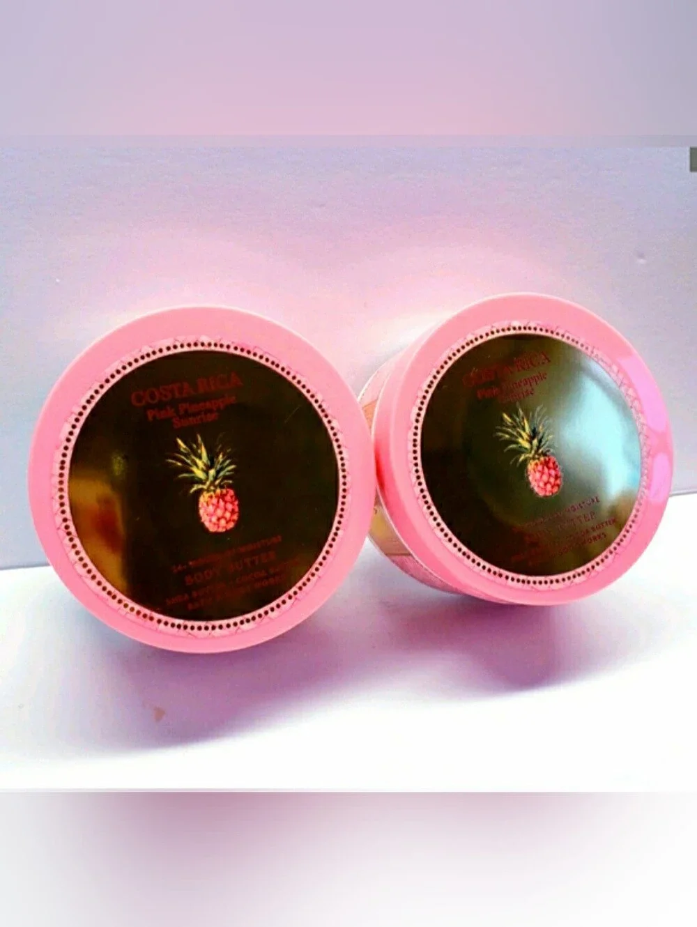 Bath & Body Works Costa Rica PINK PINEAPPLE SUNRISE Body Butter, 6.5 Oz (2 pcs)